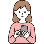 Woman Using Smartphone SVG Icon